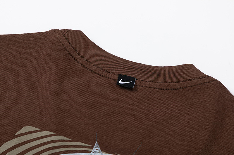 Travis Scott Solid color letter pattern printing short sleeves