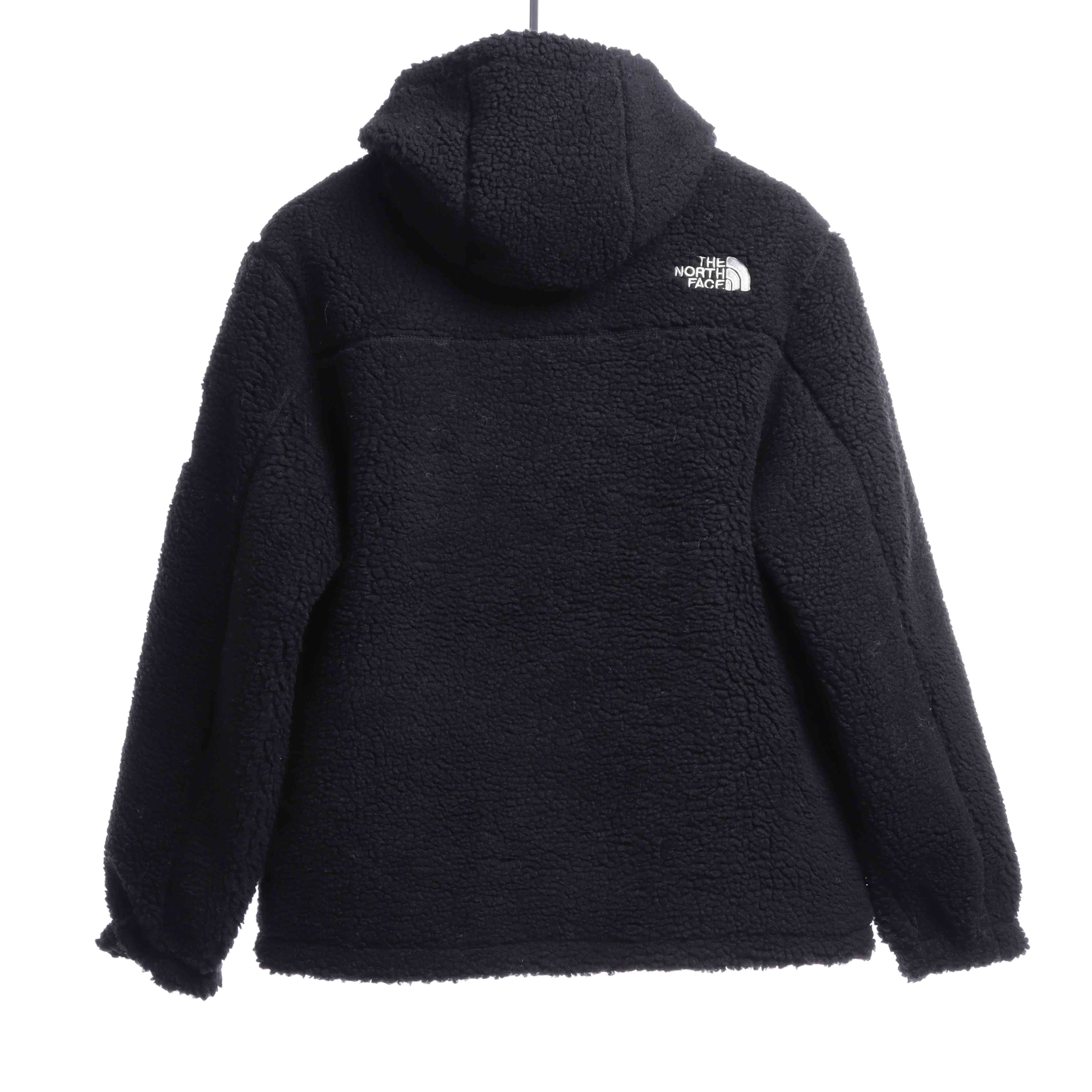 The North Face Double Laminated Sherpa White Zip Jacket