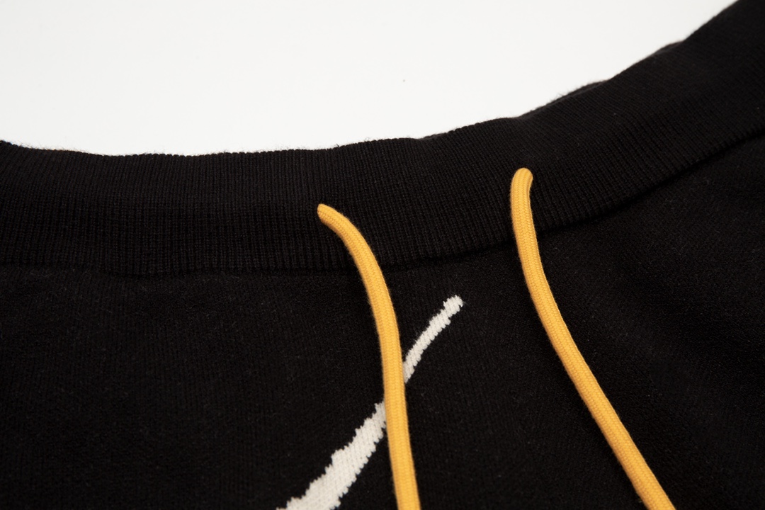 Rhud3 2023ss men's and women's knitted jacquard alphabet shorts