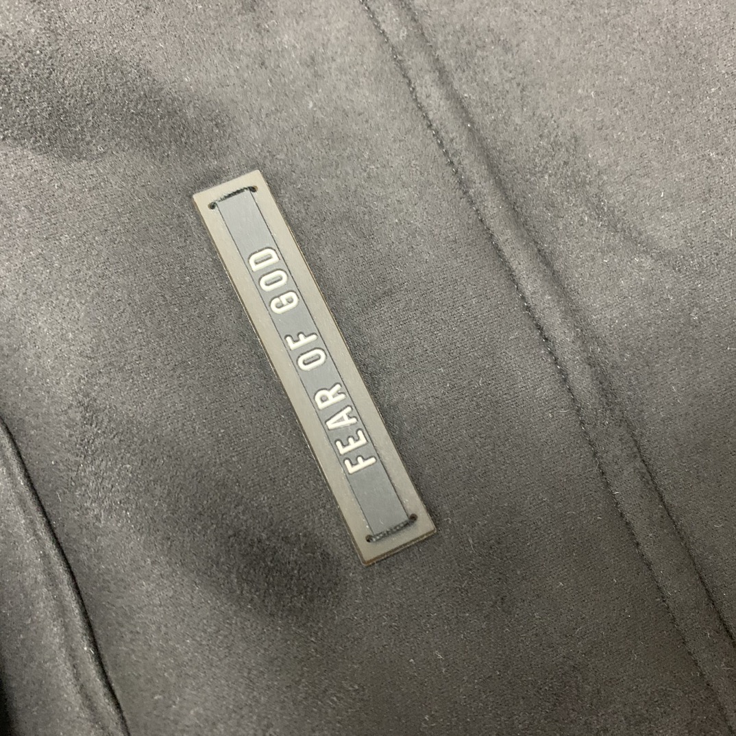 Fear of God F0G Heavyweight and Superb Black Suede Shirt Jacket