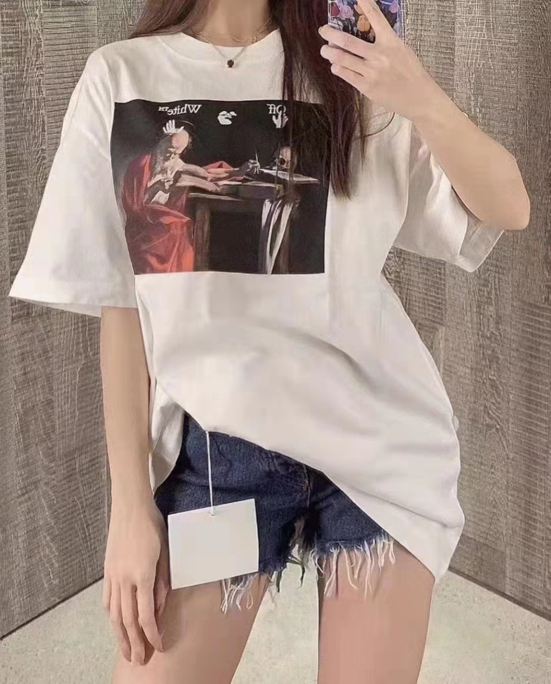 OW red religious short sleeve