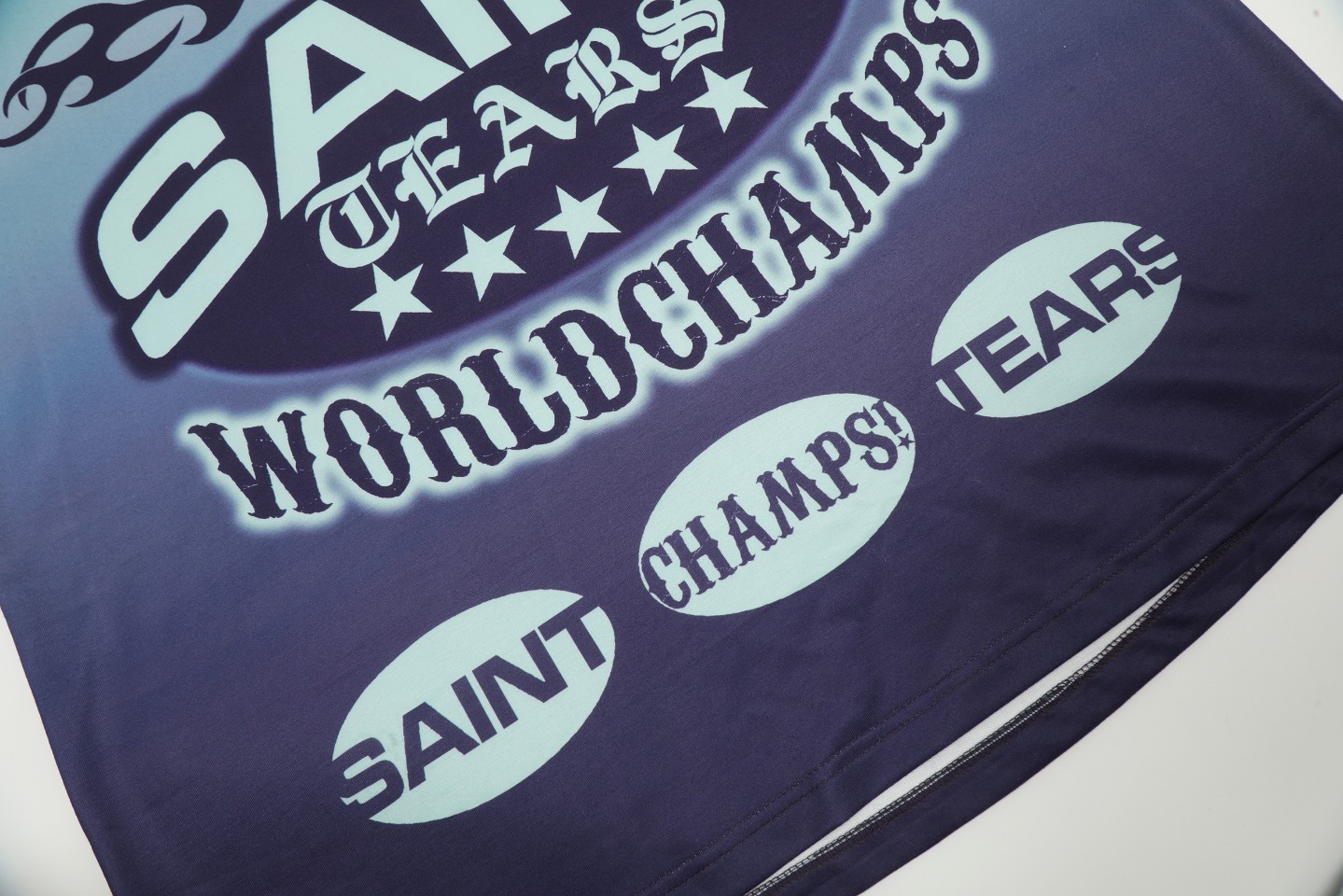 Saint Mich@el Tears Full Print 1988 Green Purple Long Sleeve