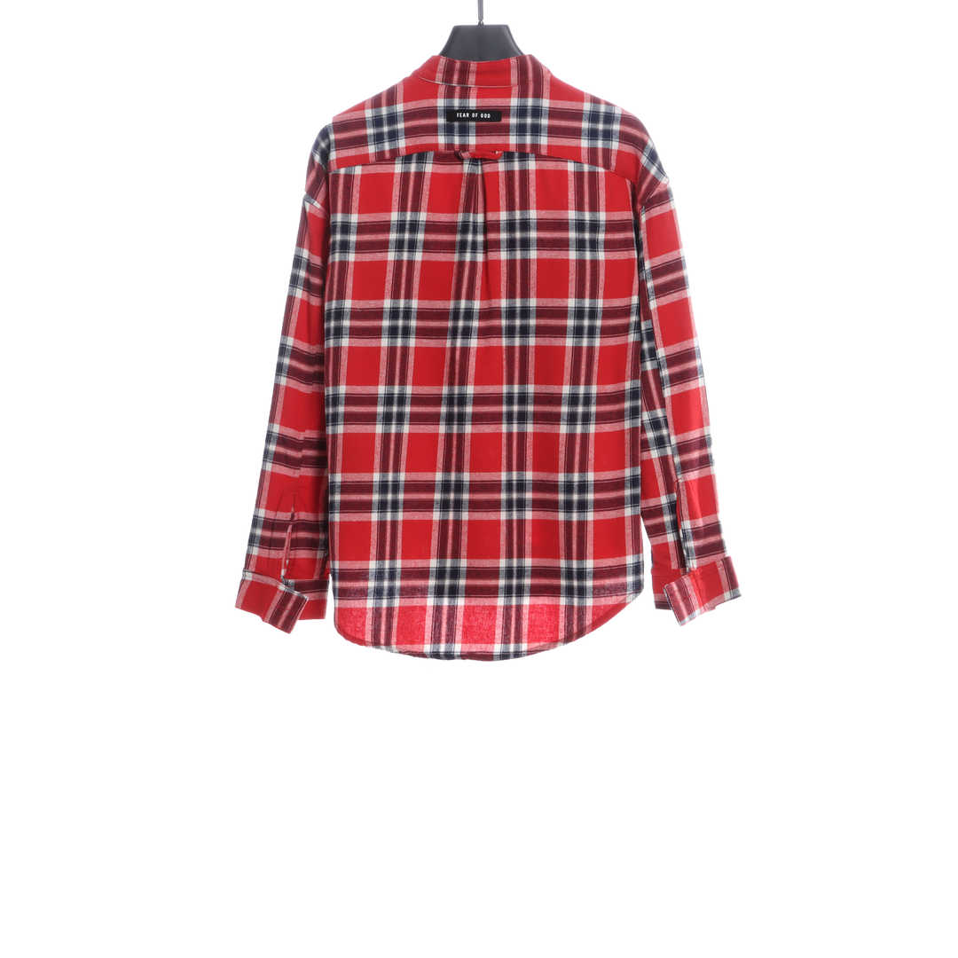 FOG Plaid Swallowtail Long Sleeve Shirt
