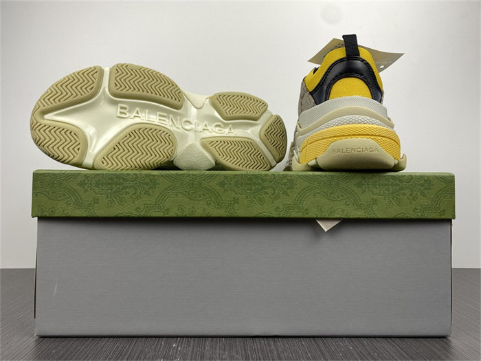 Gucci x BLCG The Hacker Project Triple S Beige Green Yellow  681067 UMO20 9766