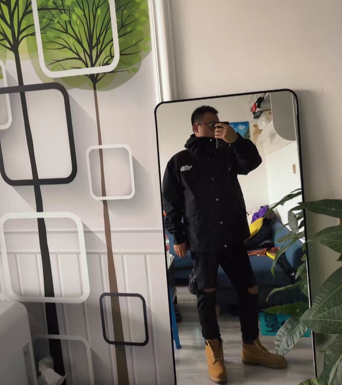 TNF Contrast Color Stitching Jacket