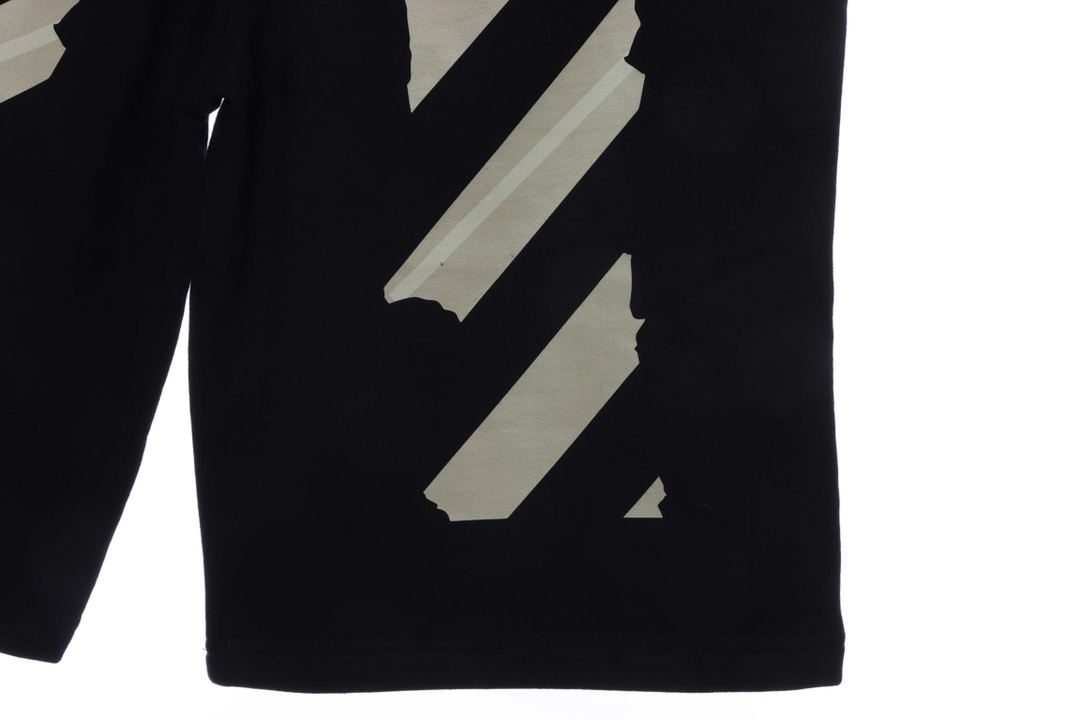 OW striped printed shorts