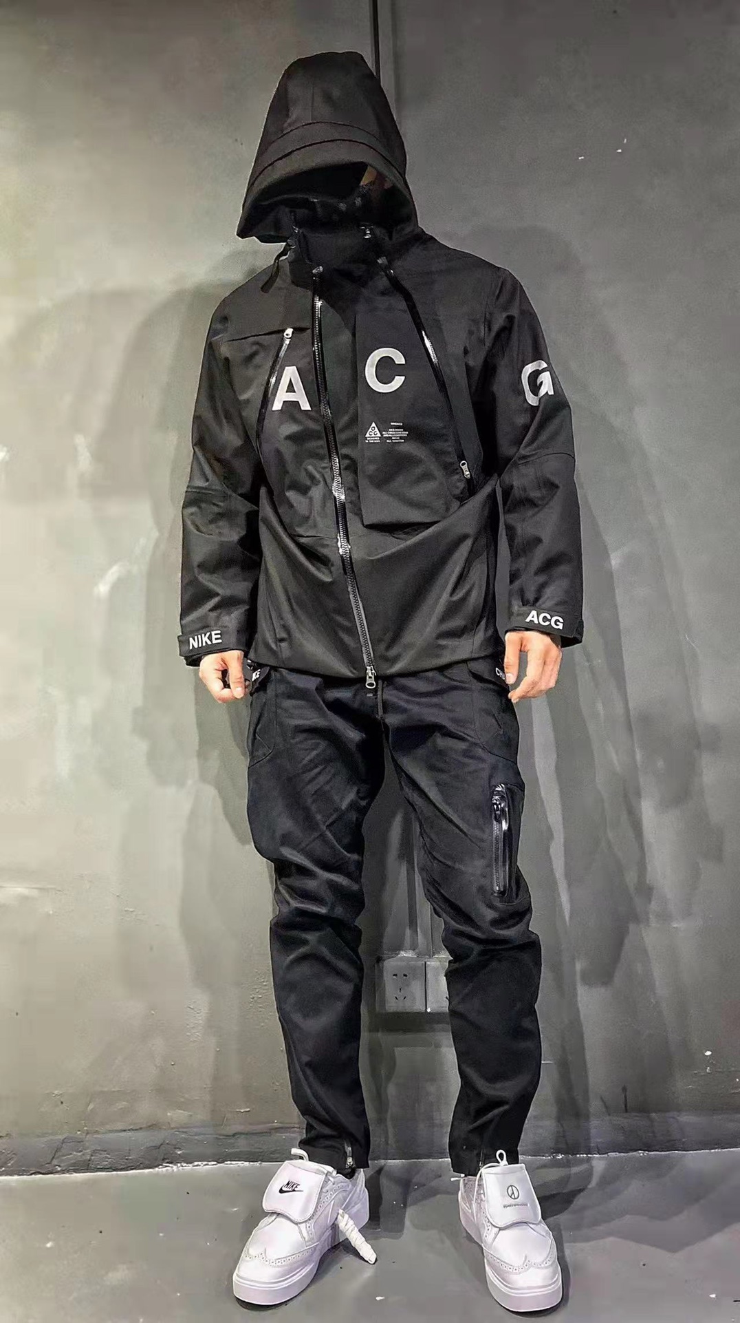 NK classic high-end ACG series all-weather pressed rubber functional two-in-one functional rash jacket