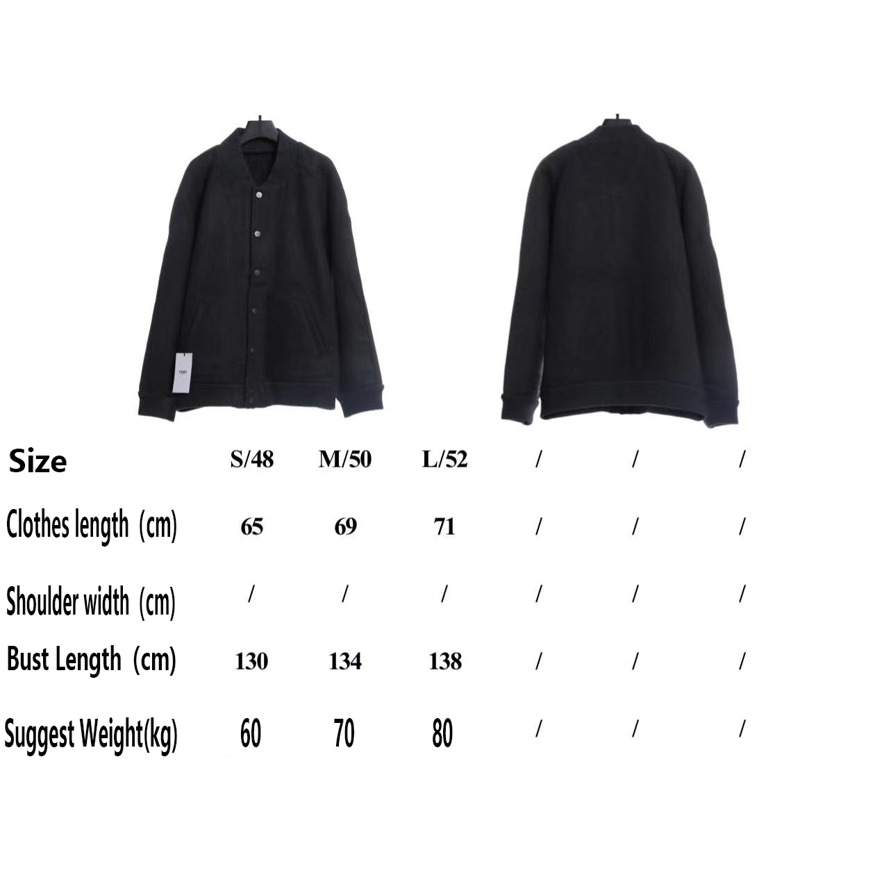 FD 22FW all over printed jacquard FF double-faced wool bomber jacket