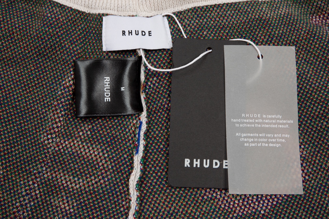 Rhud3 2023ss men's and women's same style cashew flower knitted shorts