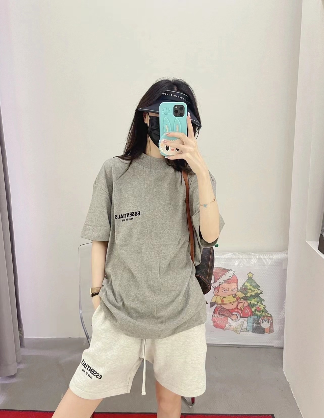 FOG flocked logo print short sleeves