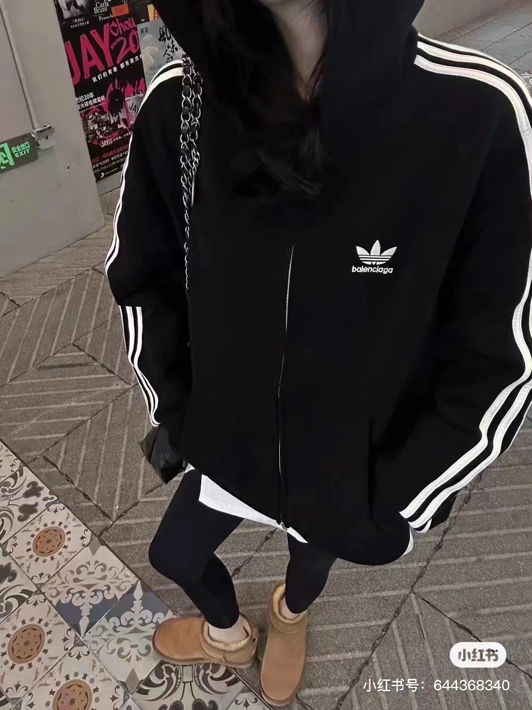 B*CG X Adidas Joint Zipper Sports Hoodie Jacket