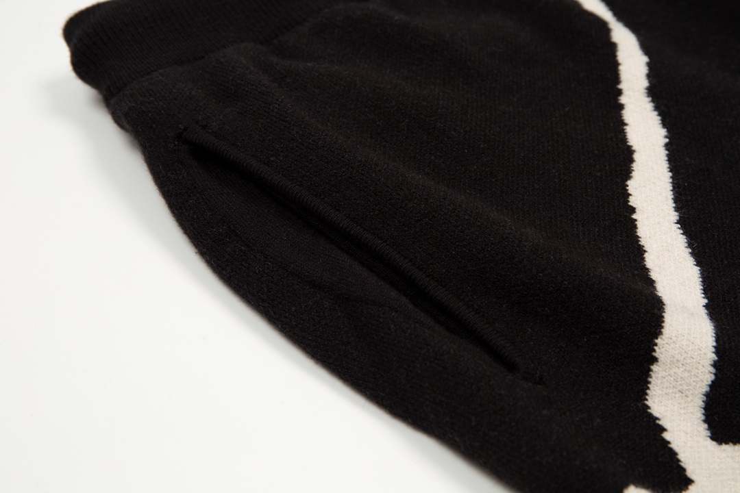 Rhud3 2023ss men's and women's knitted jacquard alphabet shorts