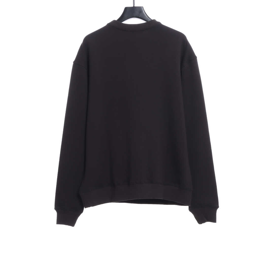 W3LL mirror image silicone letter  hoodie