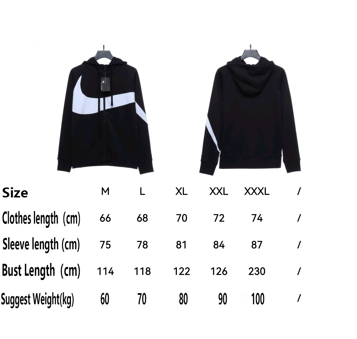 Nike  big hook patchwork round neck sweatshirt Hoodie