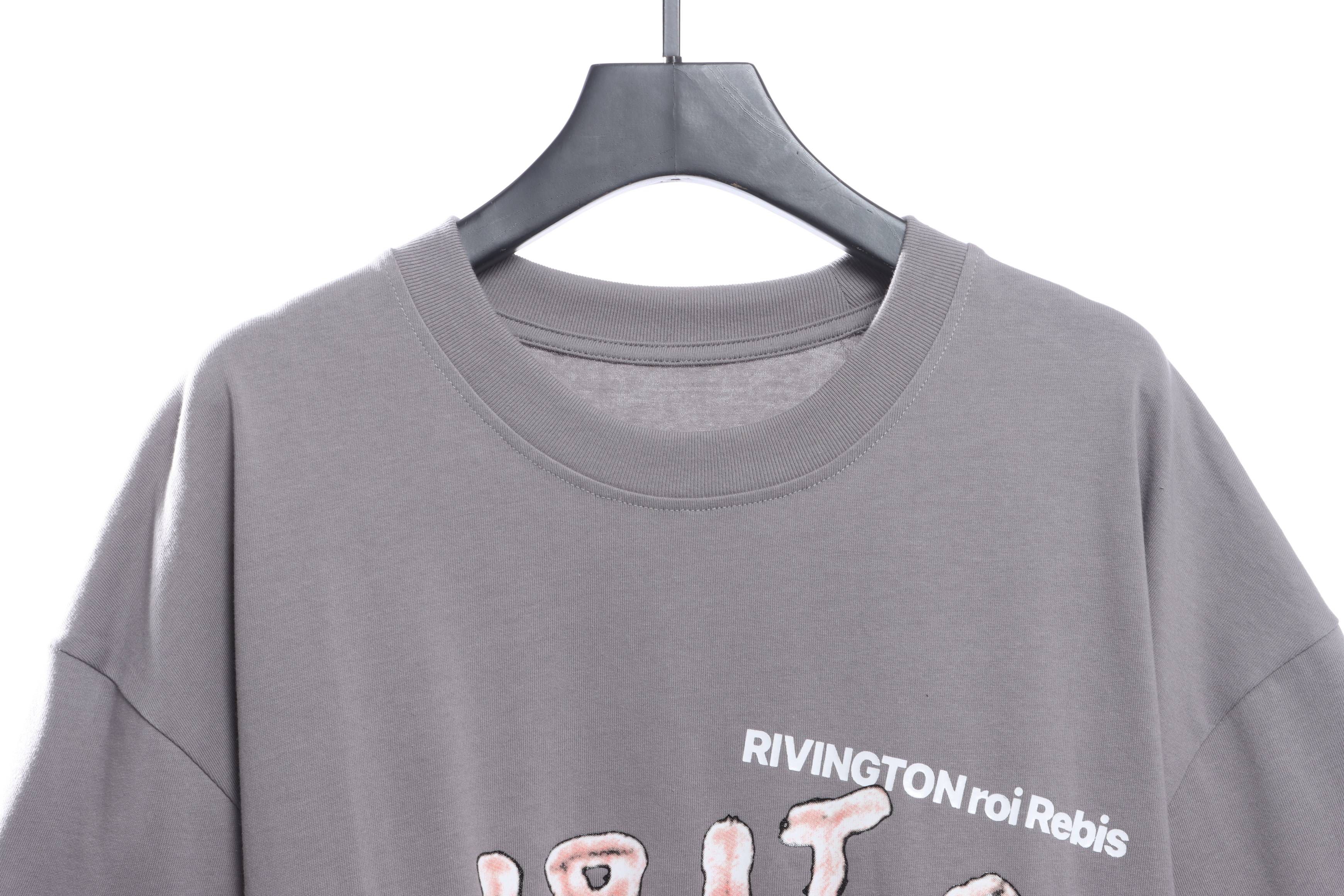 FOG Co-signed RRR123 cement Scarlet letter short sleeves