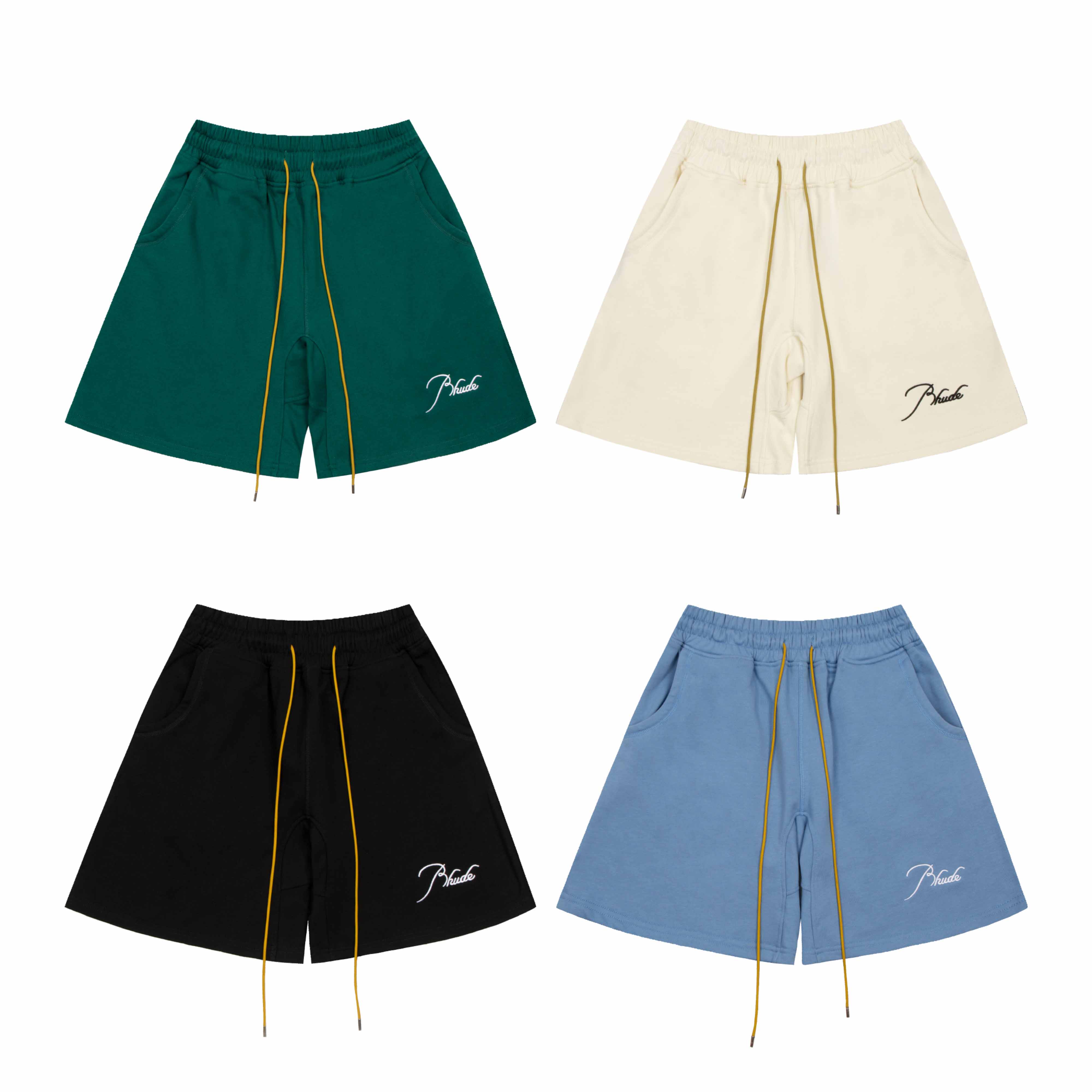 Rhud3 2023ss men's and women's classic 4-color mother flower shorts