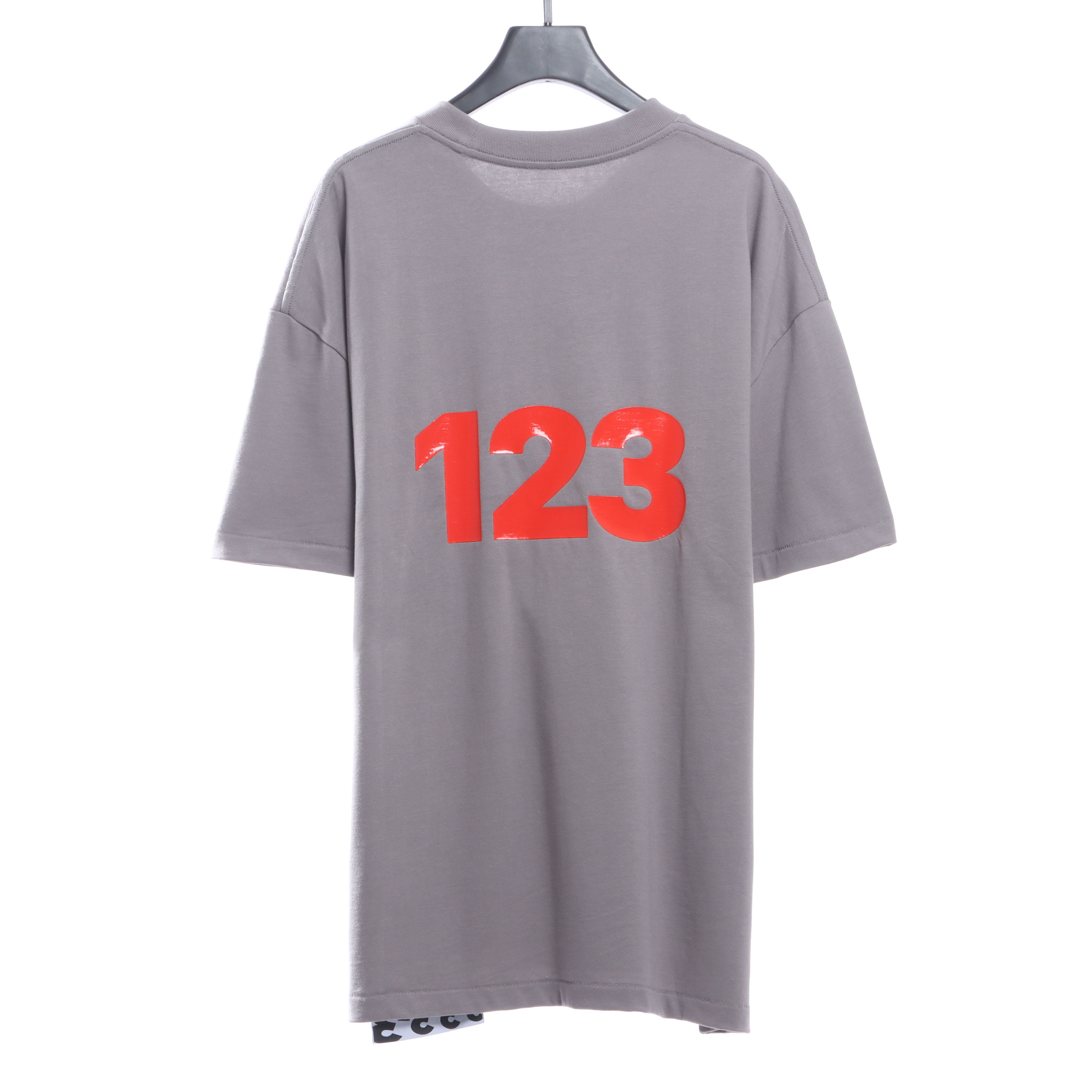 FOG Co-signed RRR123 cement Scarlet letter short sleeves
