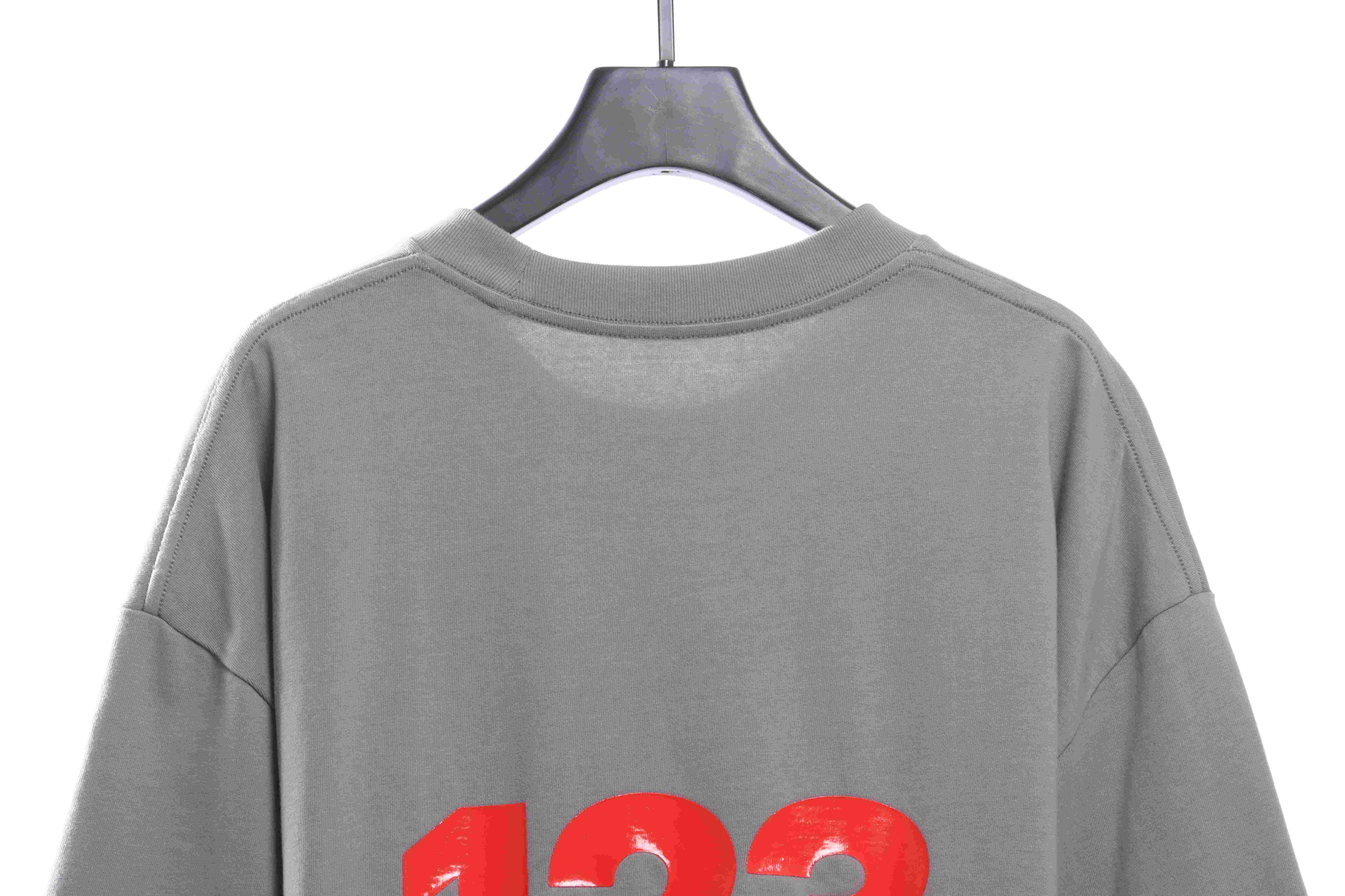 FOG Co-signed RRR123 cement Scarlet letter short sleeves