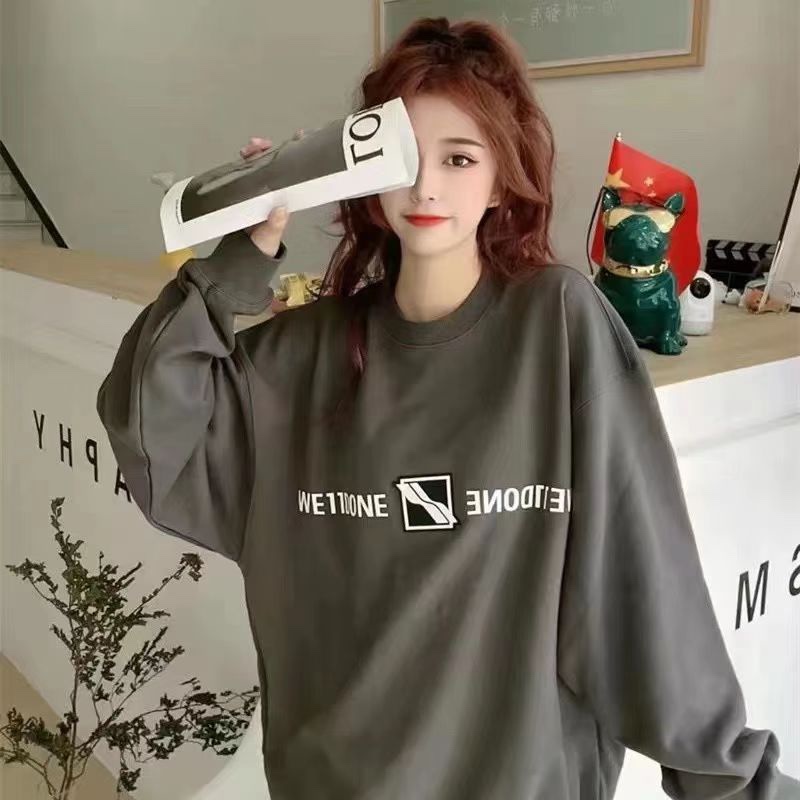 W3LL mirror image silicone letter  hoodie