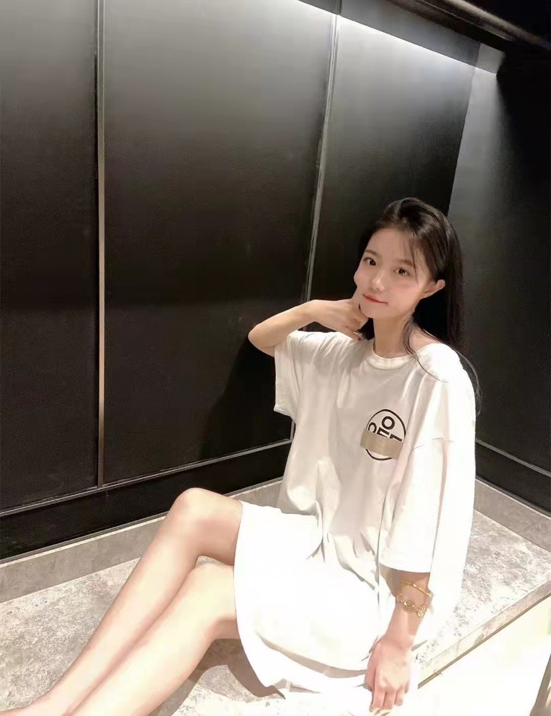 OW tape arrowhead printing short sleeves