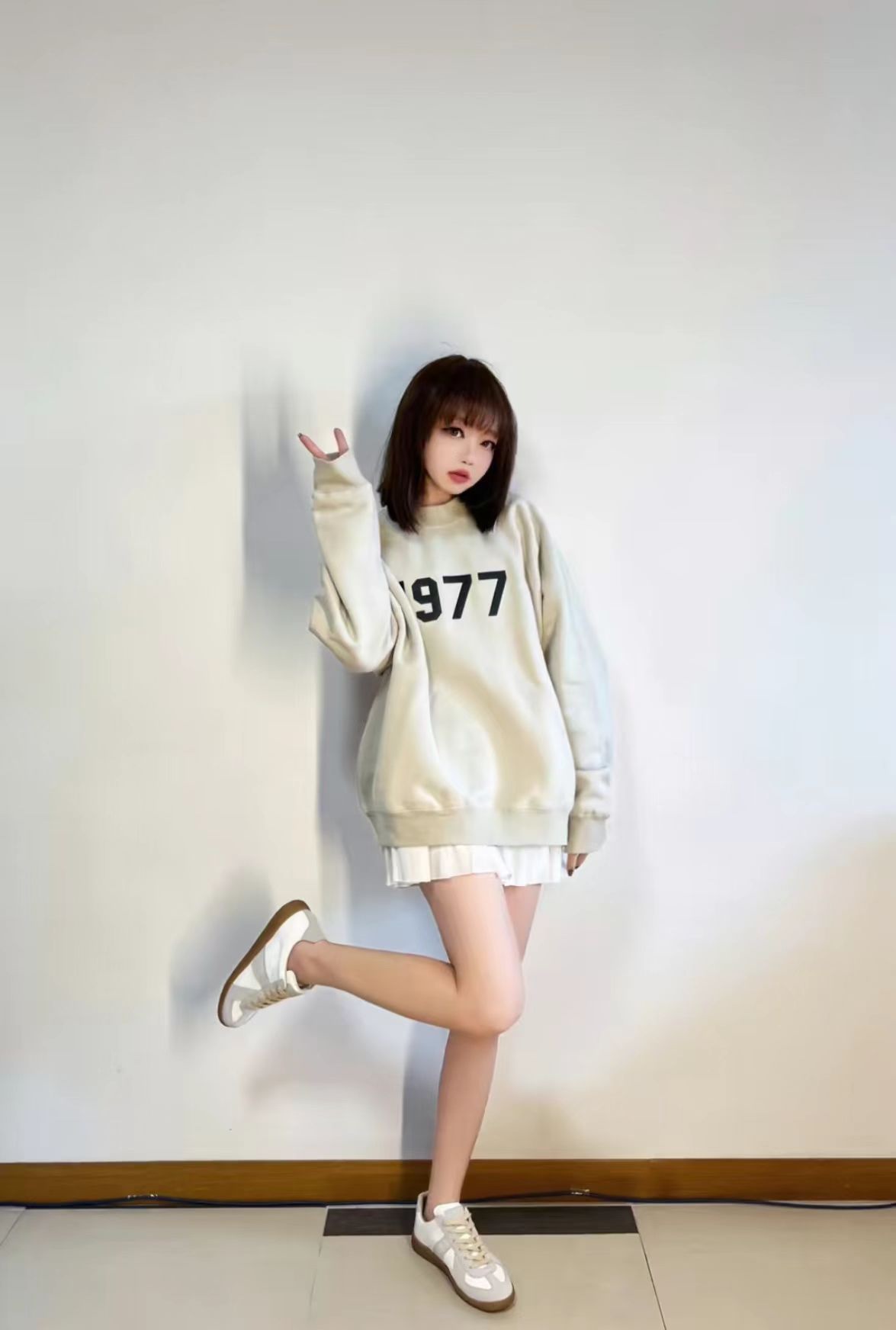 Ess3nt1als F0G  1977 flocking plus fleece sweater