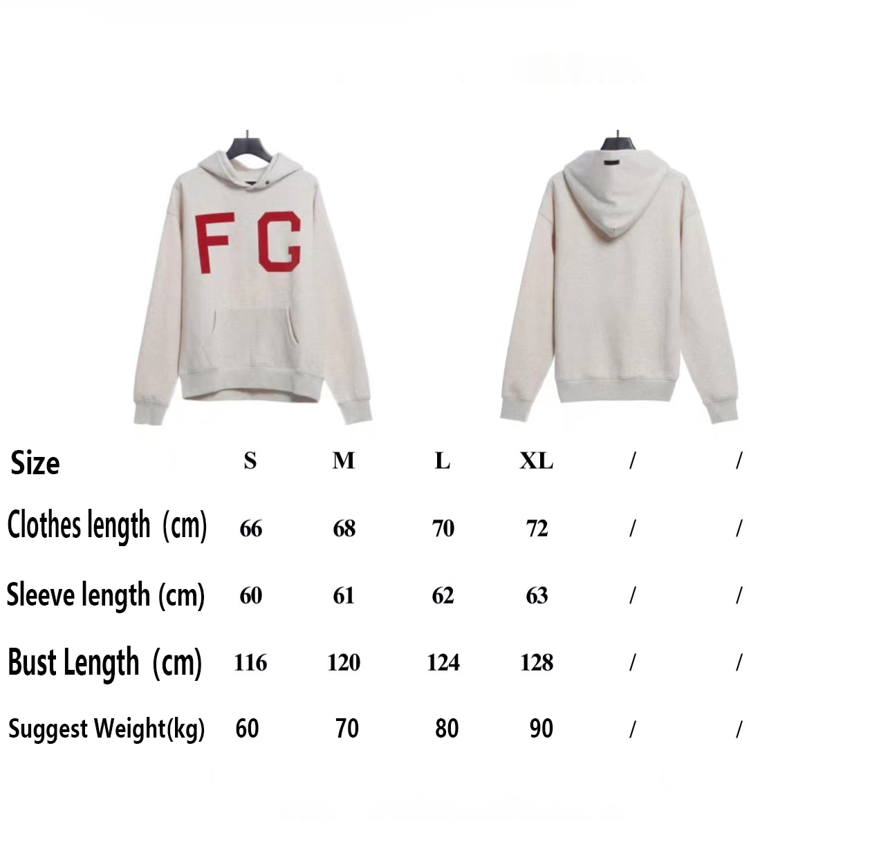 FOG large LOGO red flocked hoodie