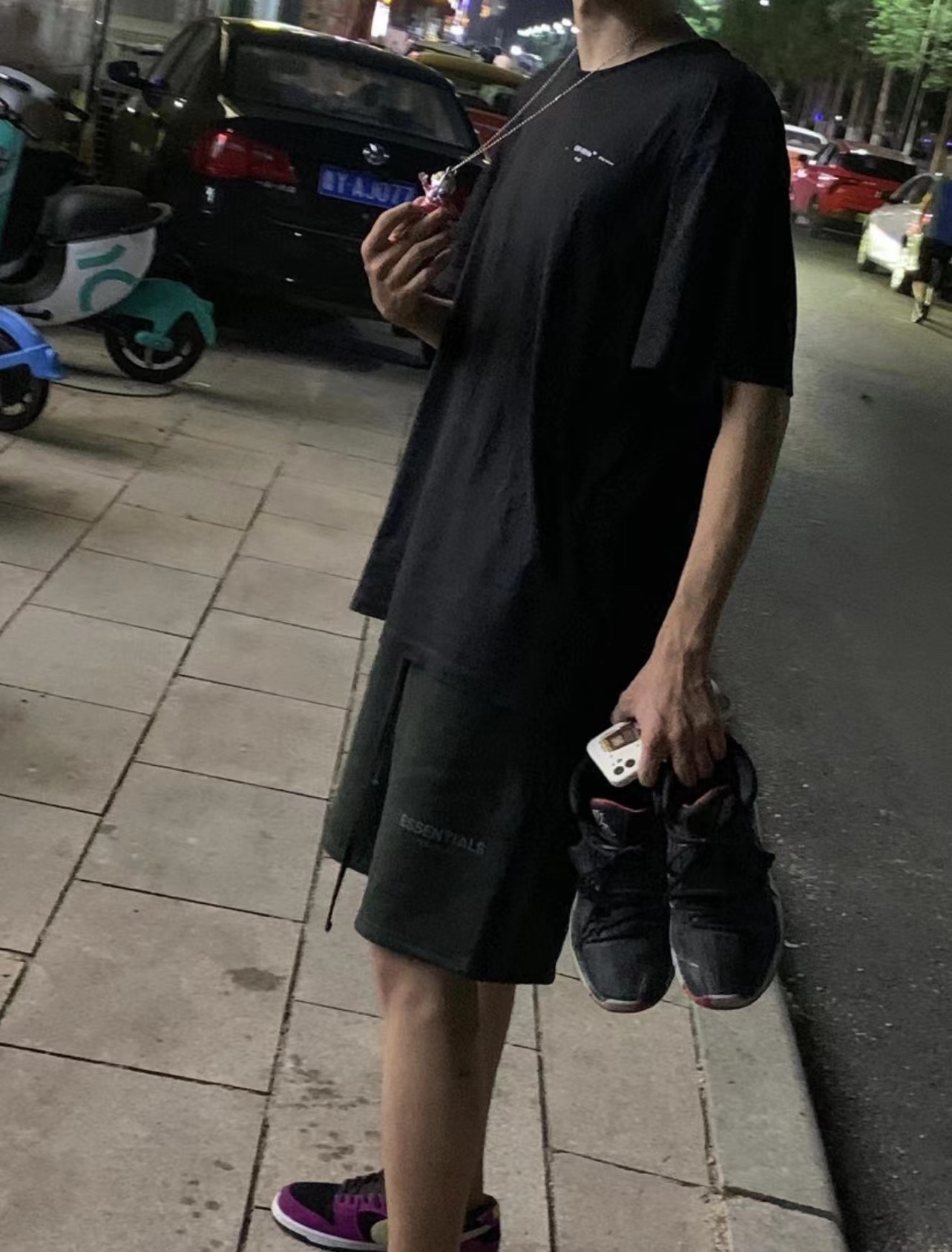 FOG  Eighth Season Flocked Print Letter Shorts