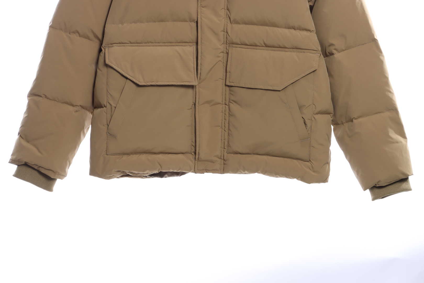 NEW BALANCE solid color large pocket down jacket