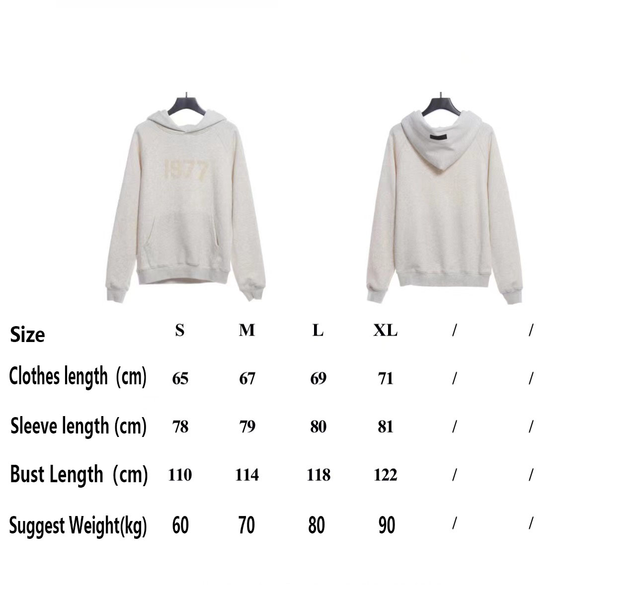 Ess3nt1als F0G  1977 flocking fleece hoodie