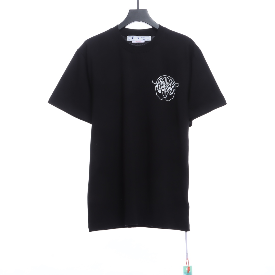 OW palm arrow print short sleeves