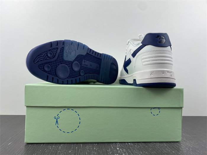OFF-WHITE Out Of Office White Navy Blue