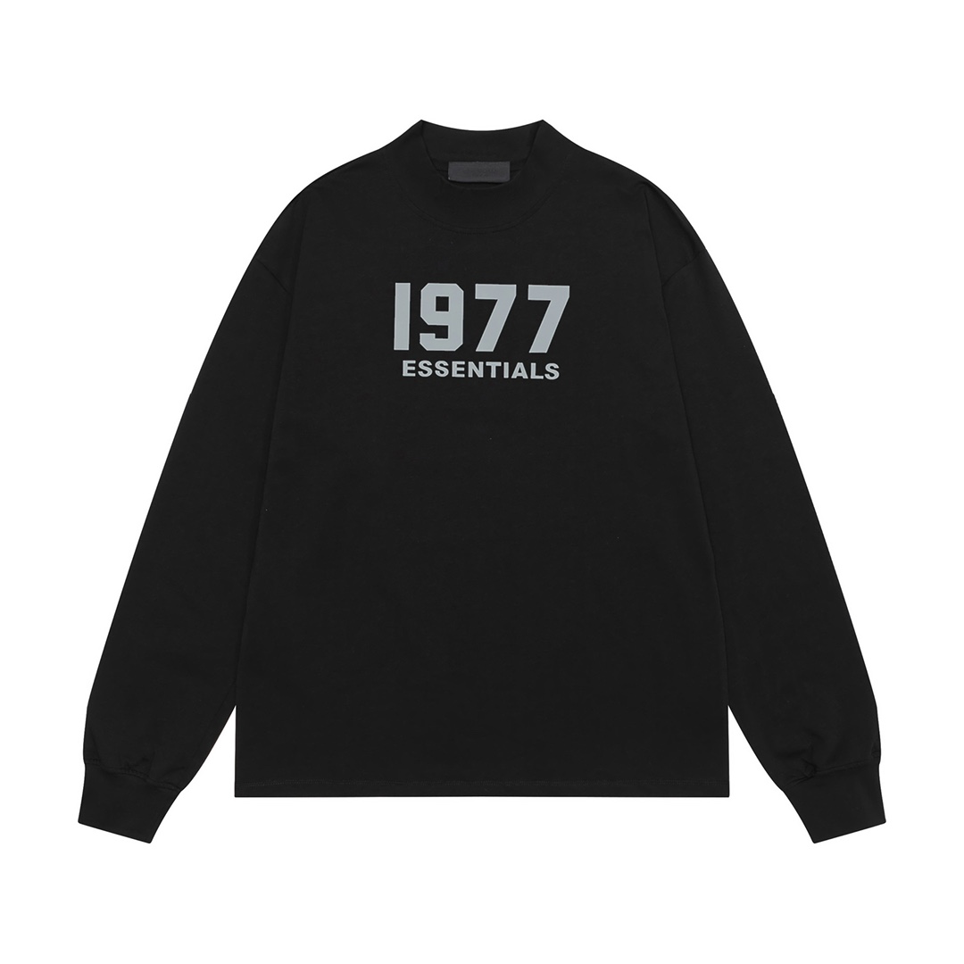 Fear of god  1977 flocking print long-sleeved Tee