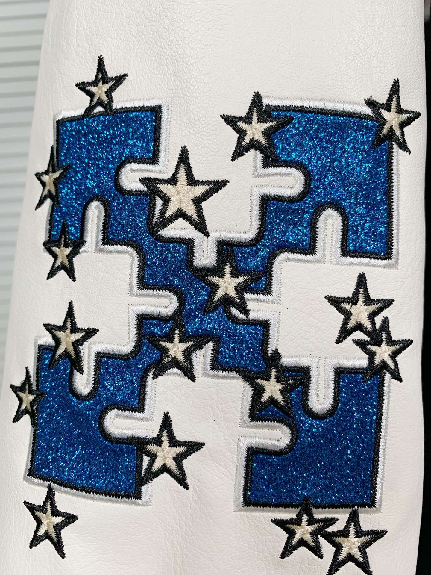 Off white Ow  Black/ivory bomber jacket