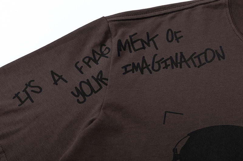 Travis Scott Joint model Hiroshi Fujiwara DJ face printing short sleeves