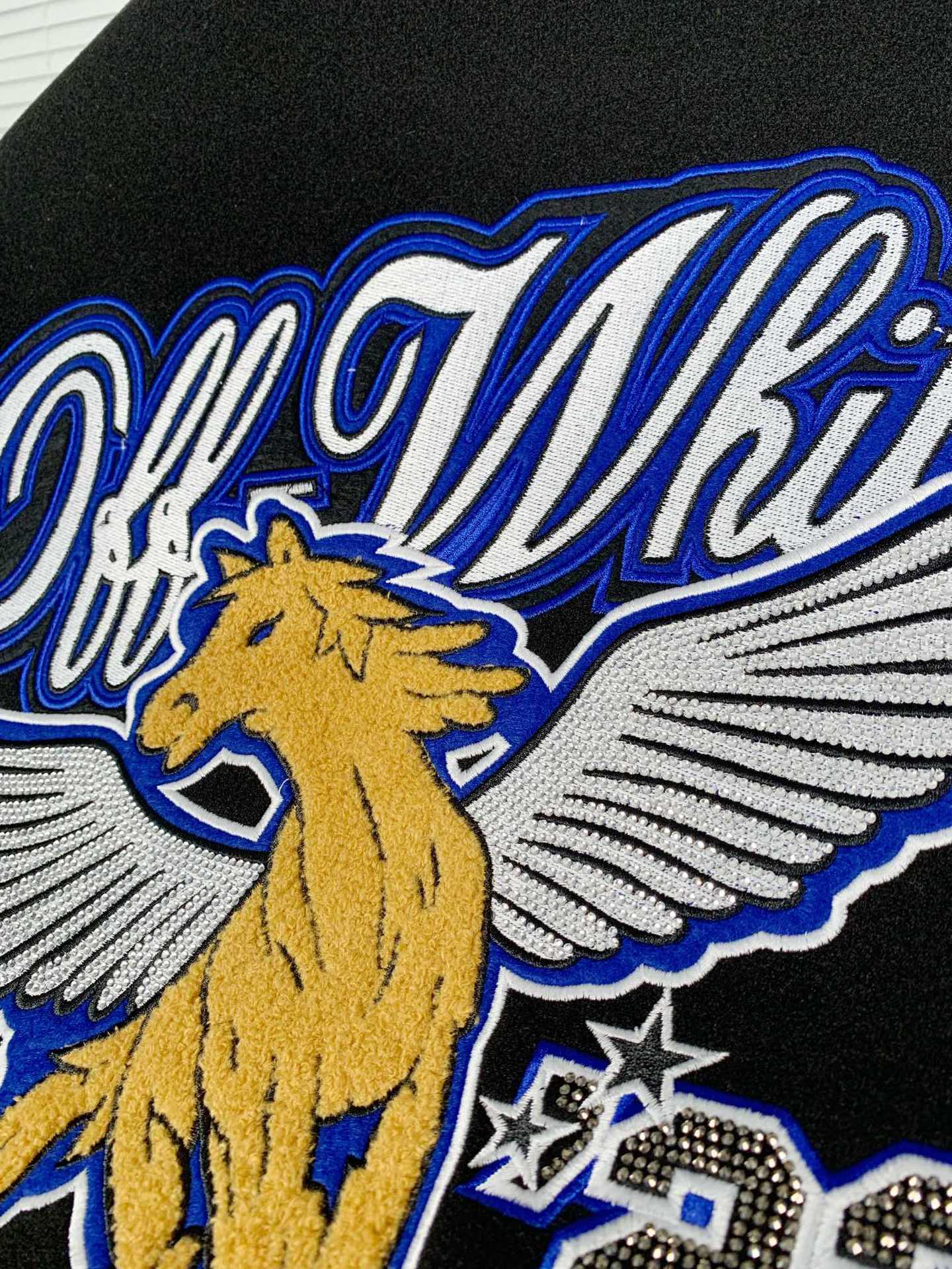 Off white Ow  Black/ivory bomber jacket