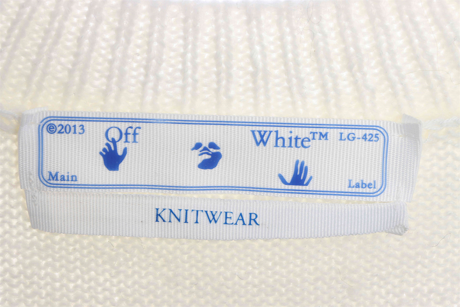 OFF WHITE Mohair Sweater Gradient