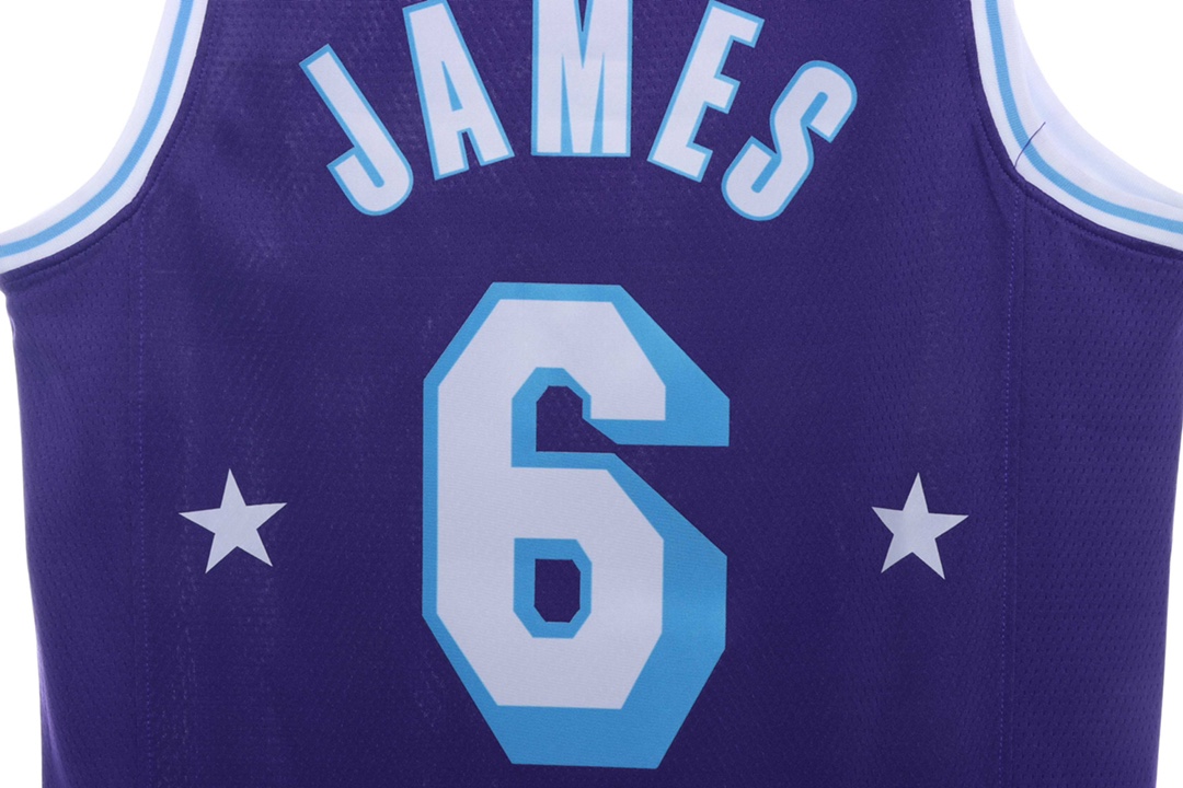 NBA Lakers James James No. 6 jersey