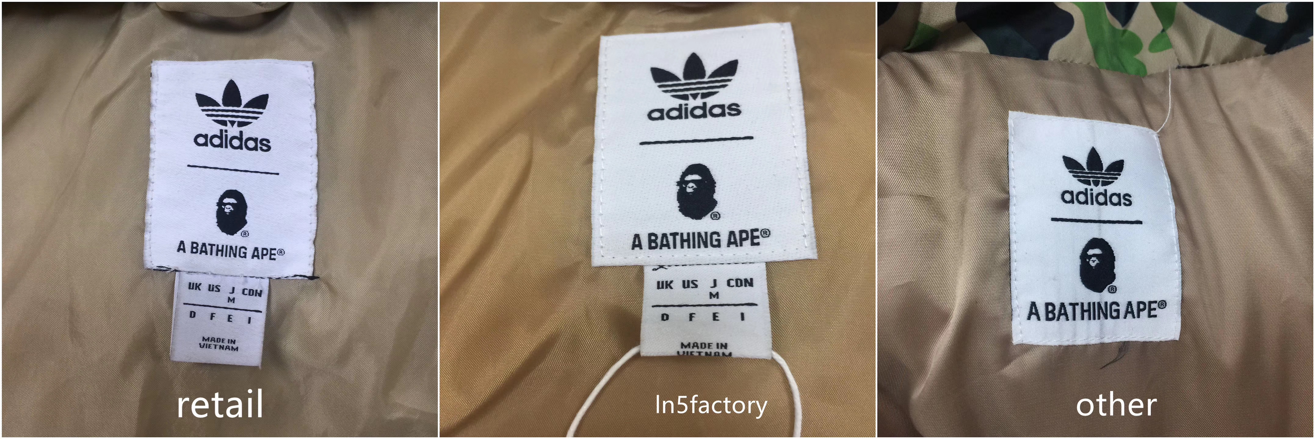 Bape A Bathing Ape X Adidas Down Jacket