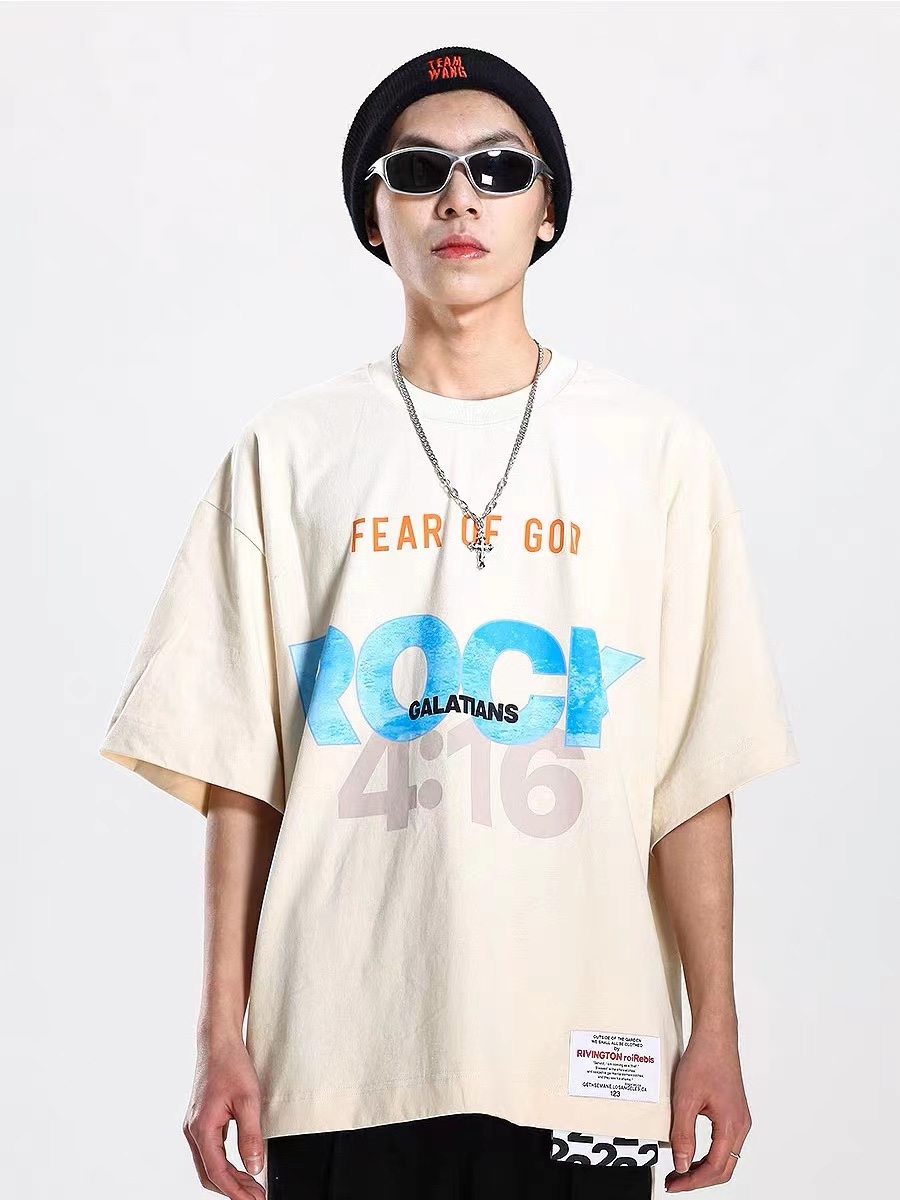 RRR123 joint FOG limited logo print short sleeves
