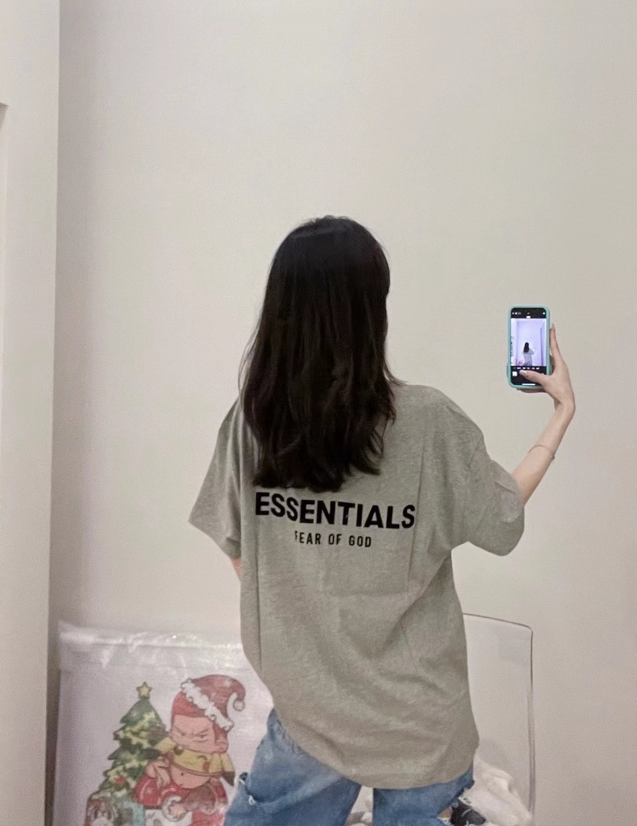 FOG flocked logo print short sleeves