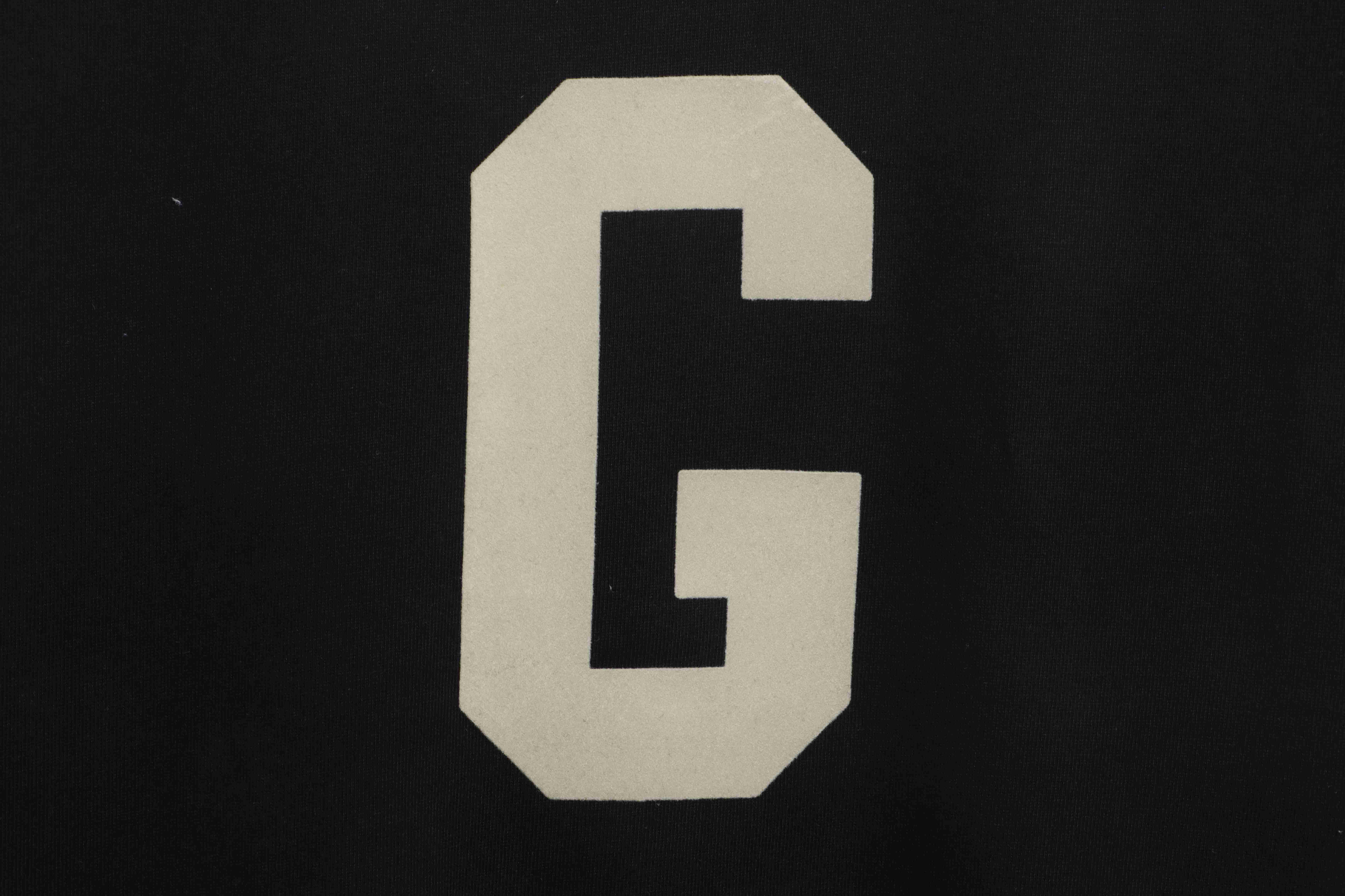 FEAR OF GOD season seven main line flocking big G letter short-sleeved T-shirt