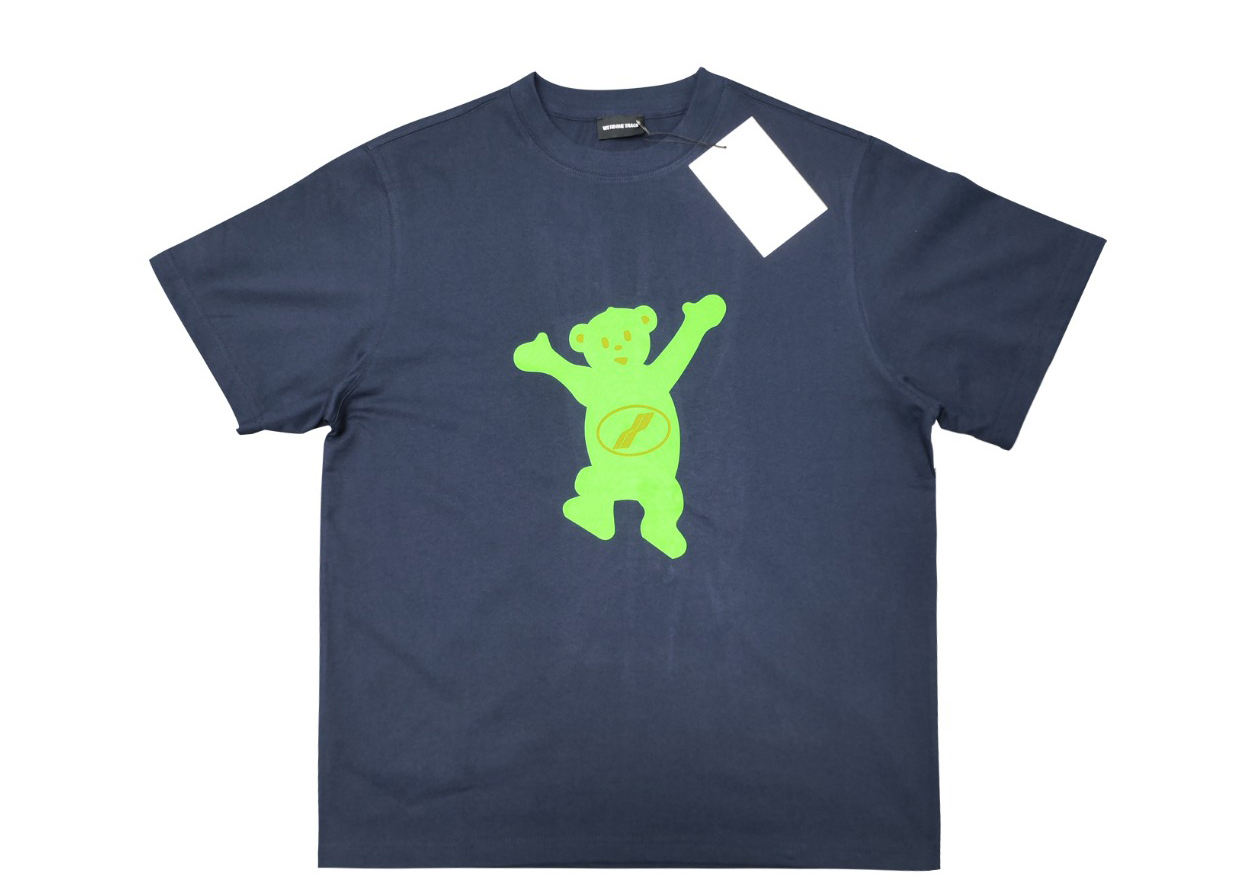 WE11D0NE Classic Flocked Teddy Bear T-Shirt
