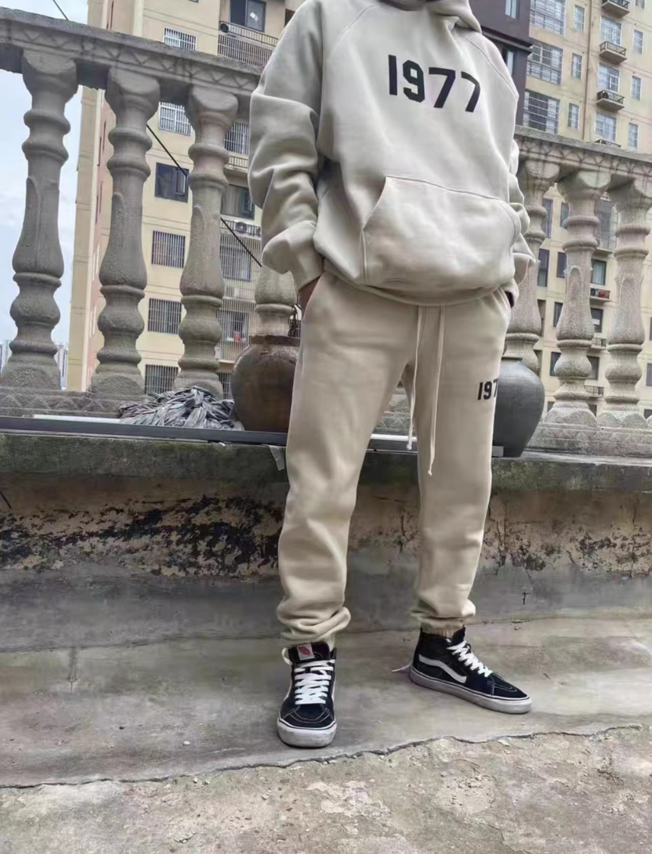 FOG line 1977 flocking printed trousers