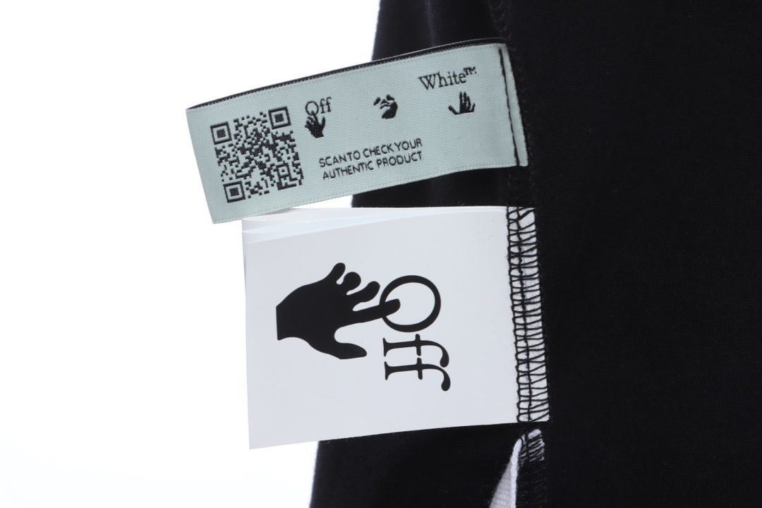 OW Sketch Splashed Ink Arrow Letter Short Sleeves