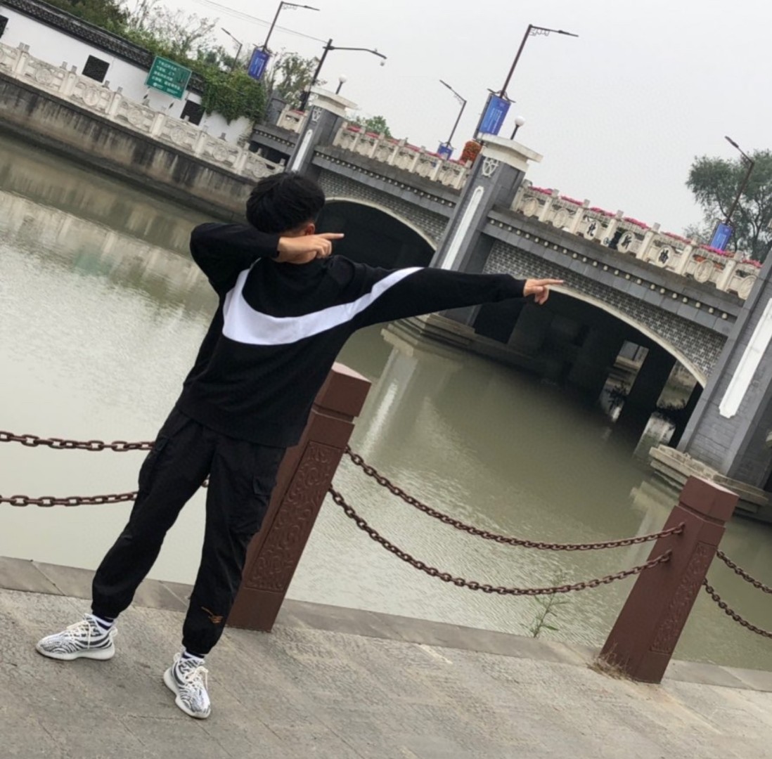 Nike  big hook patchwork round neck sweatshirt Hoodie