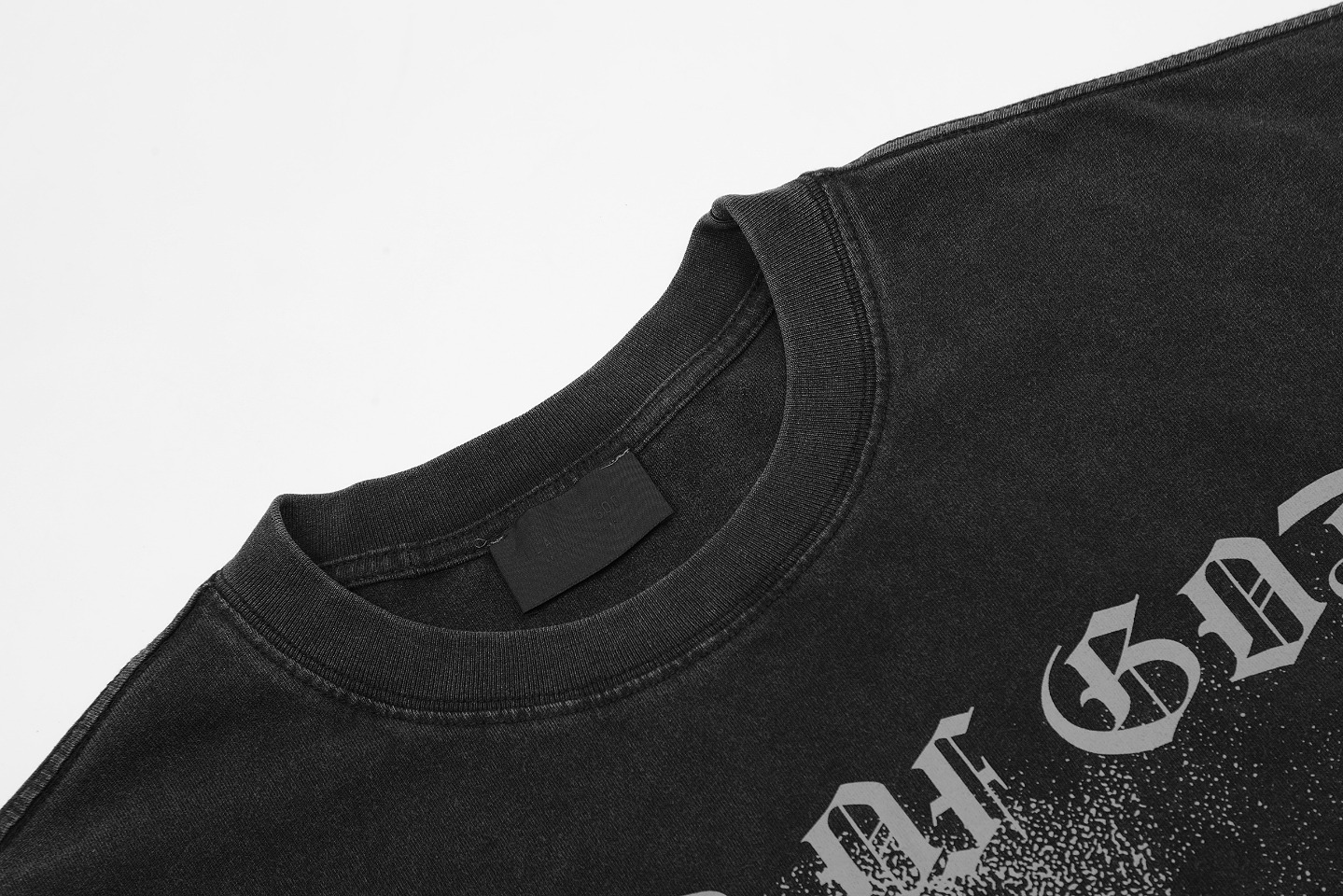 Fear Of God / Essentials style vintage washing handstand cross cross printing short sleeves