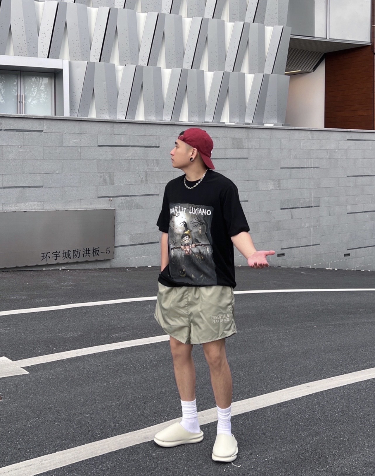 FOG season 8 woven nylon double shorts