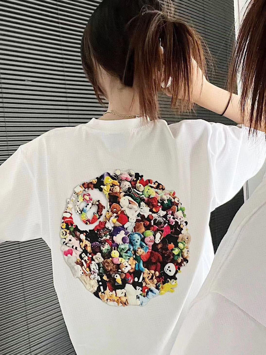 Stussy Colored Graffiti Doll Short Sleeve T-Shirt