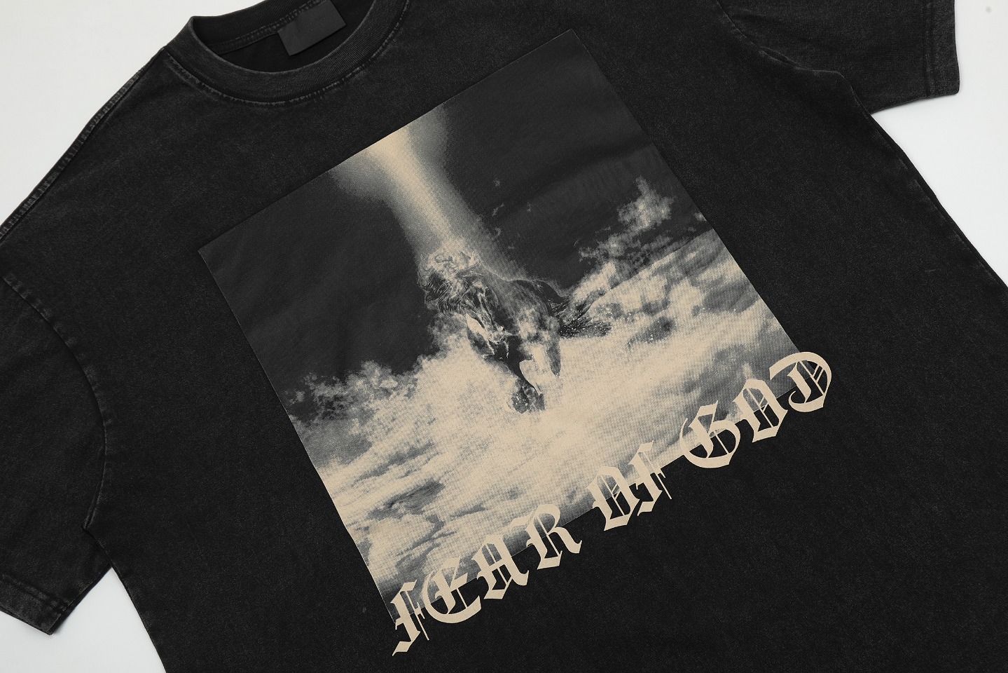 Fear Of God / Essentials style Vintage style Pentium Pegasus printing short sleeves