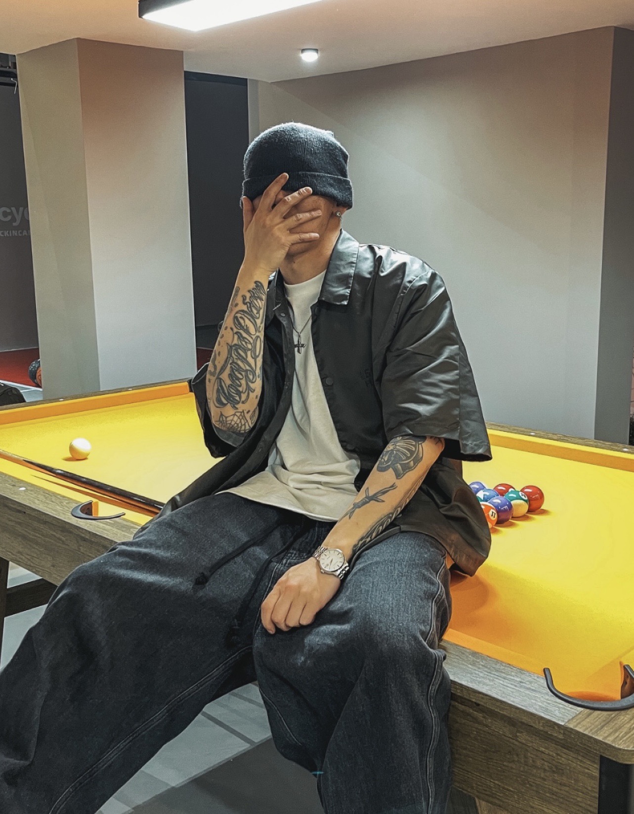 FOG eighth season woven nylon double-sleeved shirt